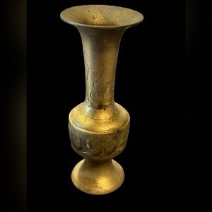 Vintage Brass Mini Vase 5”